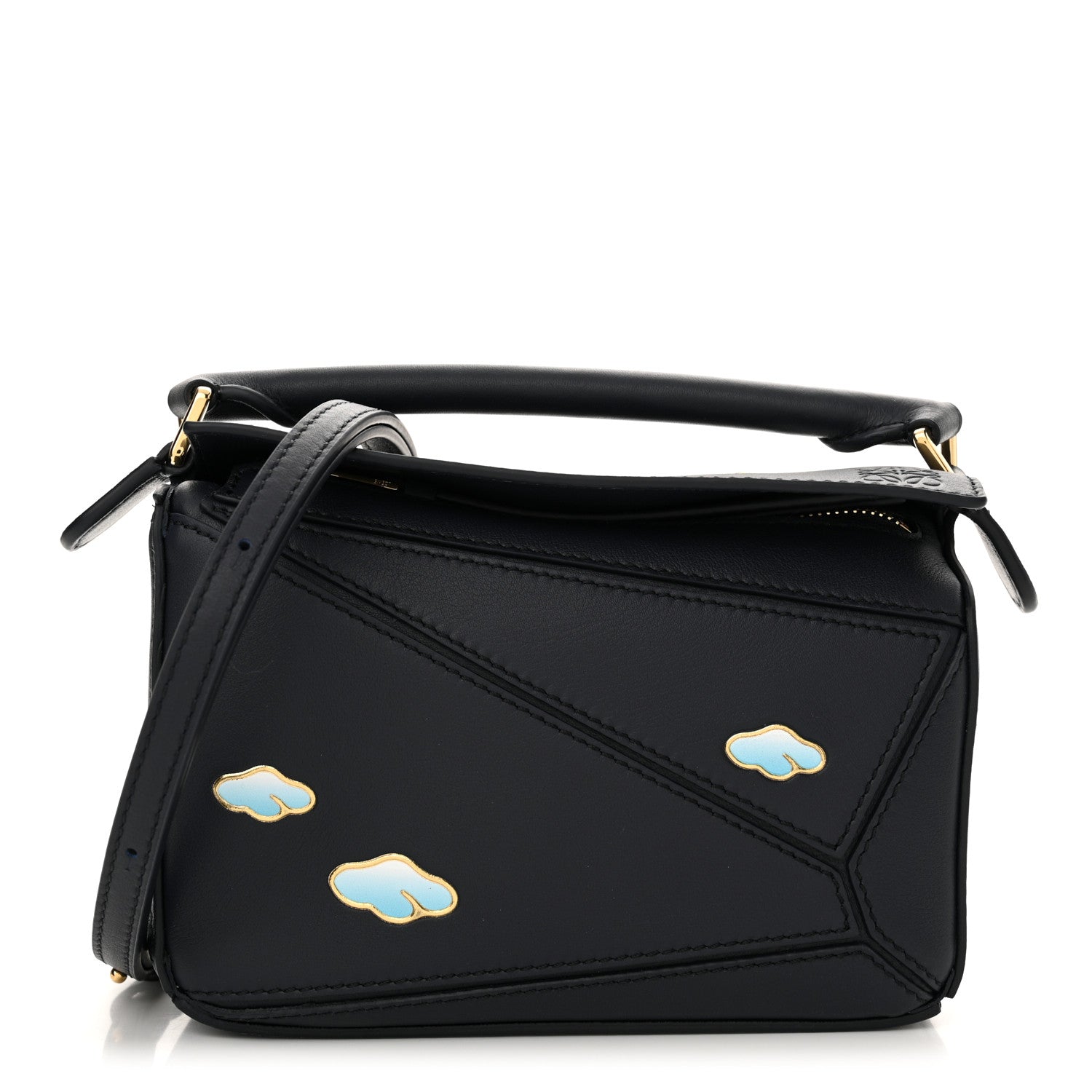 Loewe Calfskin New Year Mini Puzzle Bag Dark Ink 1 of 10