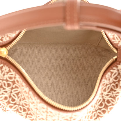 Loewe Jacquard Anagram Calfskin Small Cubi Bag Tan Pecan 5 of 10