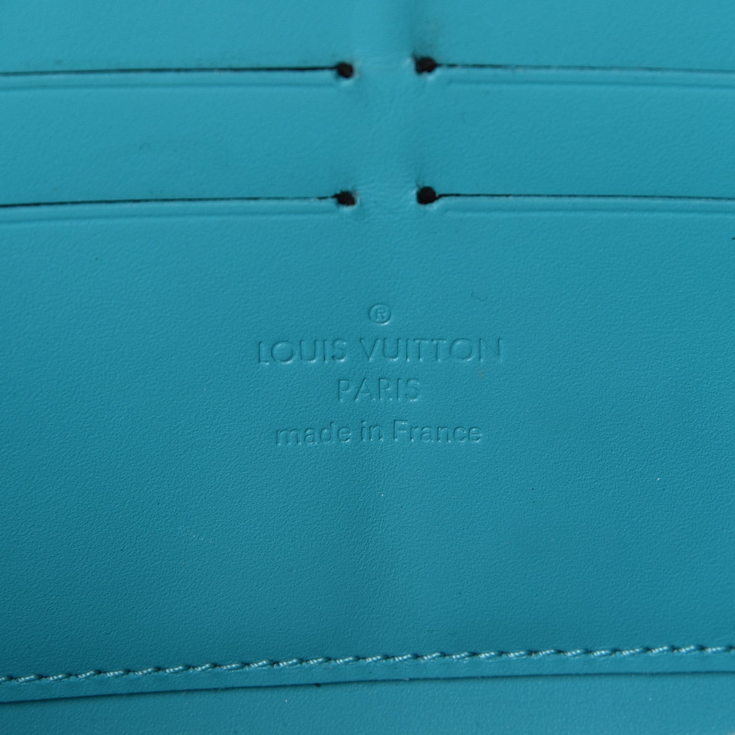 Louis Vuitton Vernis Zippy Wallet Turquoise 8 of 9