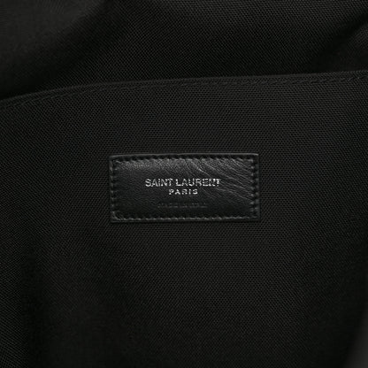 Saint Laurent Gabardine Leopard Noe Backpack Khaki Black 6 of 12