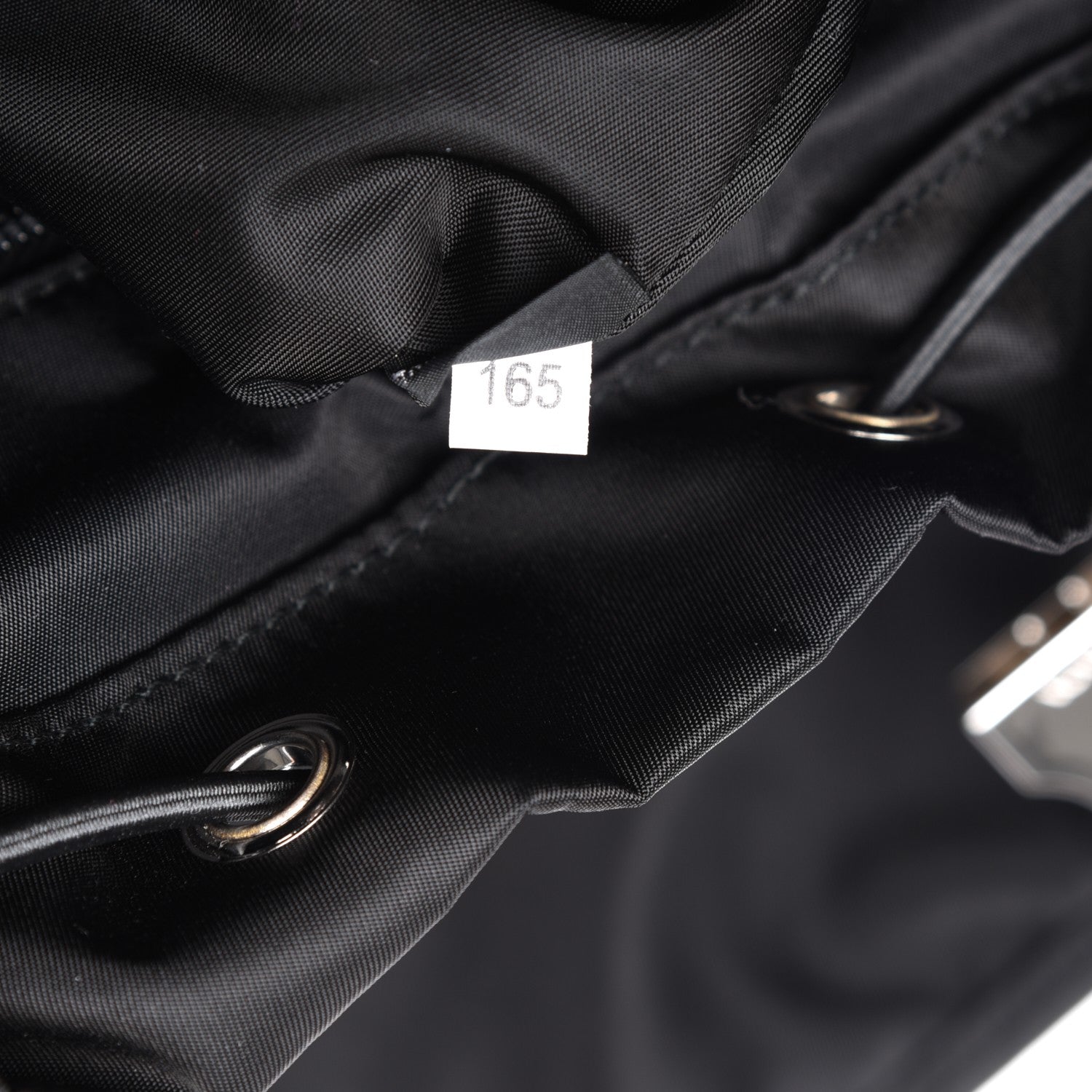 Prada Tessuto Nylon Impunturato Double Buckle Backpack Baltico Black 8 of 8