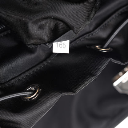 Prada Tessuto Nylon Impunturato Double Buckle Backpack Baltico Black 8 of 8