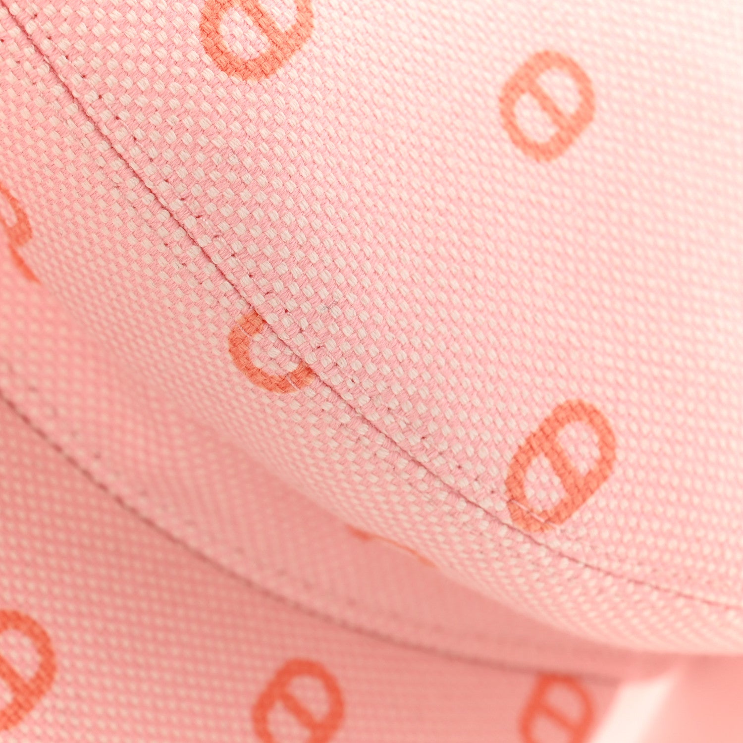 Hermes Canvas Womens Vauban Chaine d'Ancre Cap 56 Rose Pop 8 of 9