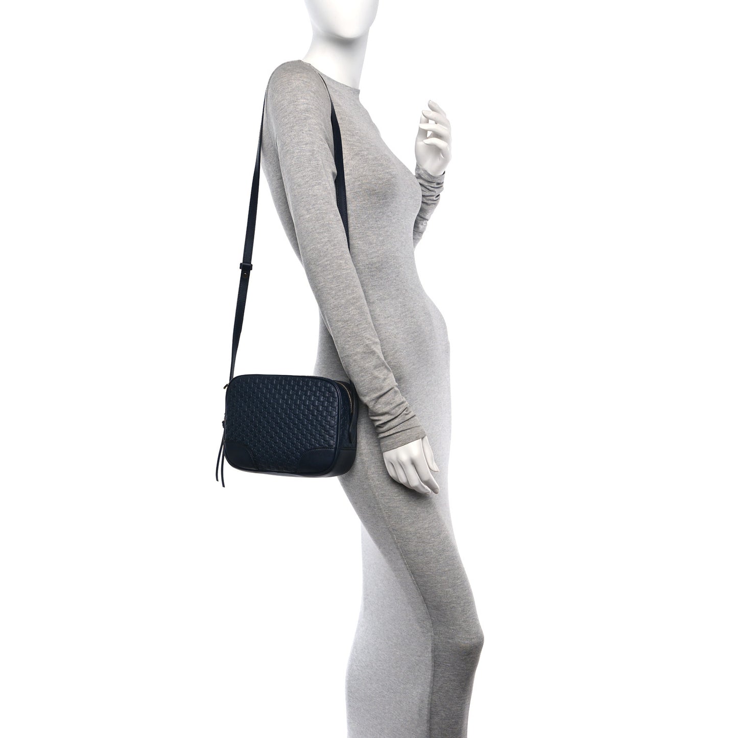 Microguccissima Mini Bree Messenger Bag Blue