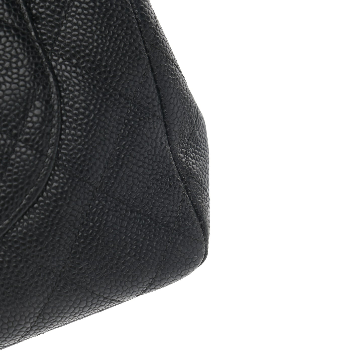 Caviar Quilted Jumbo Single Flap Black