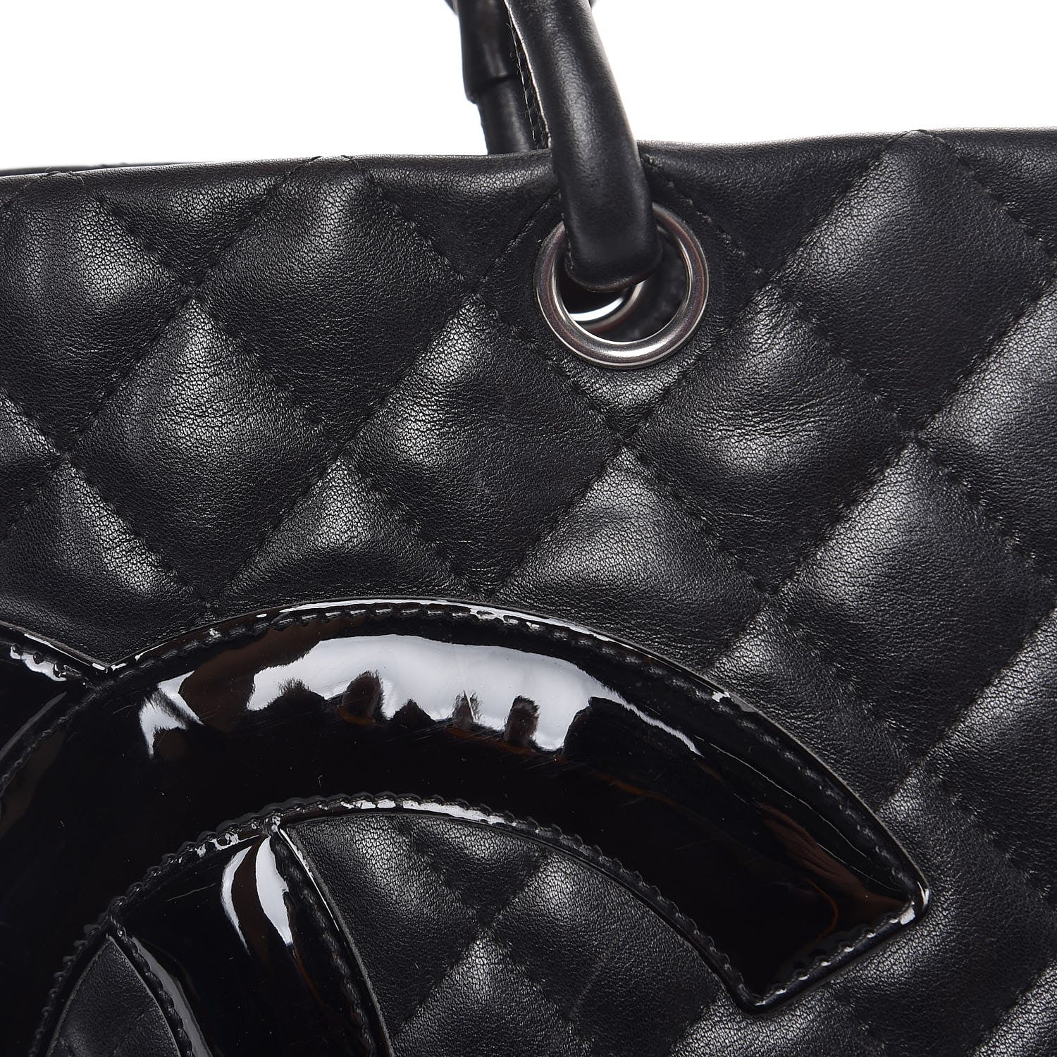 Chanel Calfskin Quilted Large Cambon Tote Black 15 of 25