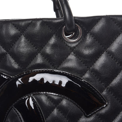 Chanel Calfskin Quilted Large Cambon Tote Black 15 of 25