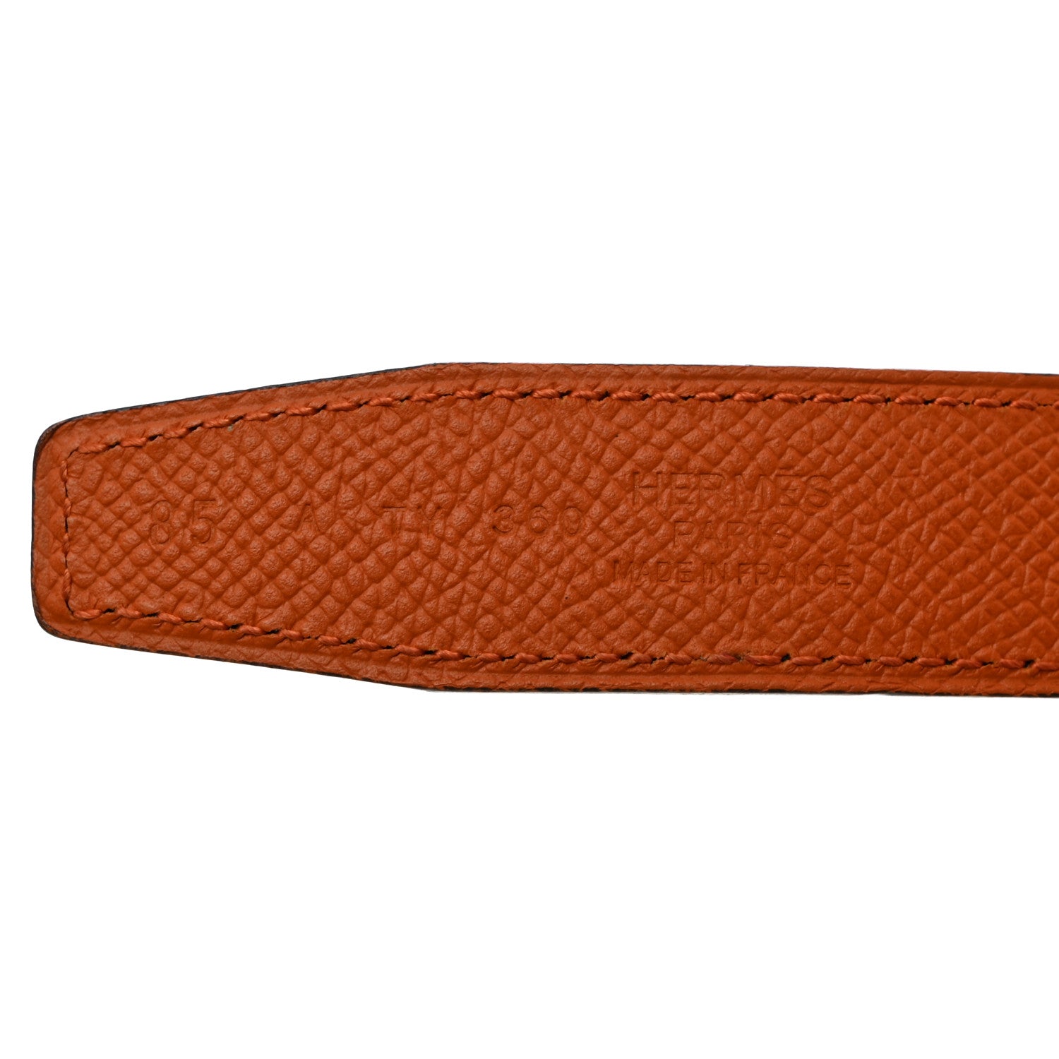 Hermes Swift Epsom 24mm Mini Martelee Constance Belt 80 32 Black Orange 6 of 7