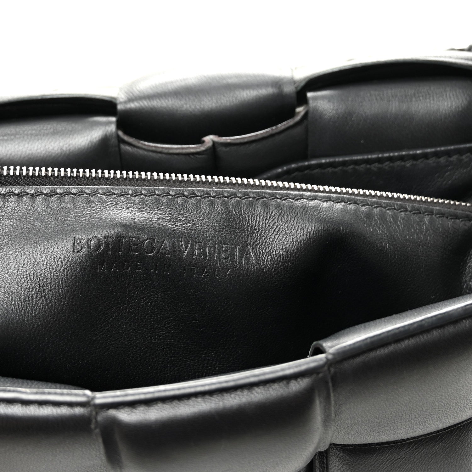 Bottega Veneta Lambskin Maxi Intreccio Padded Chain Cassette Crossbody Bag Black 6 of 9