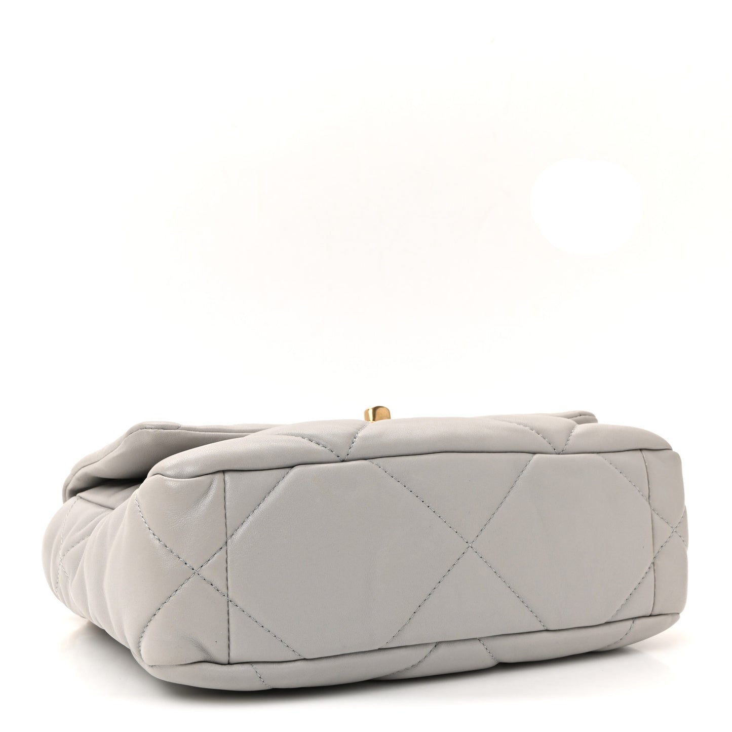 Lambskin Quilted Medium Chanel 19 Flap Grey