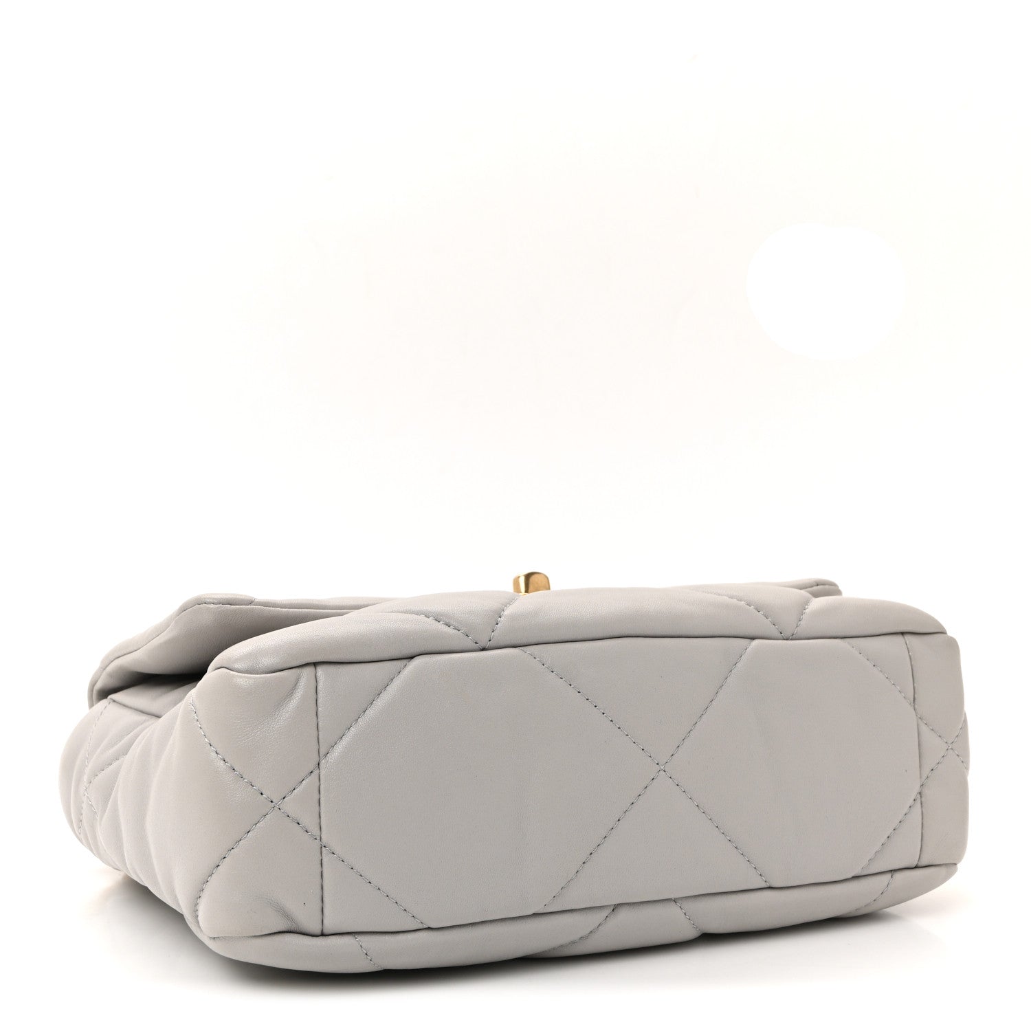 Chanel Lambskin Quilted Medium Chanel 19 Flap Grey 4 of 10