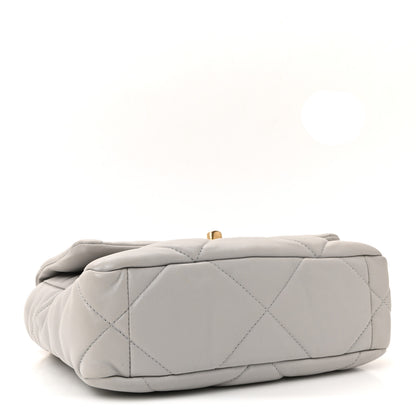 Chanel Lambskin Quilted Medium Chanel 19 Flap Grey 4 of 10