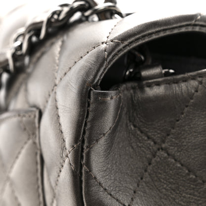 Chanel Metallic Lambskin Quilted Mini Rectangular Flap Ruthenium 12 of 13