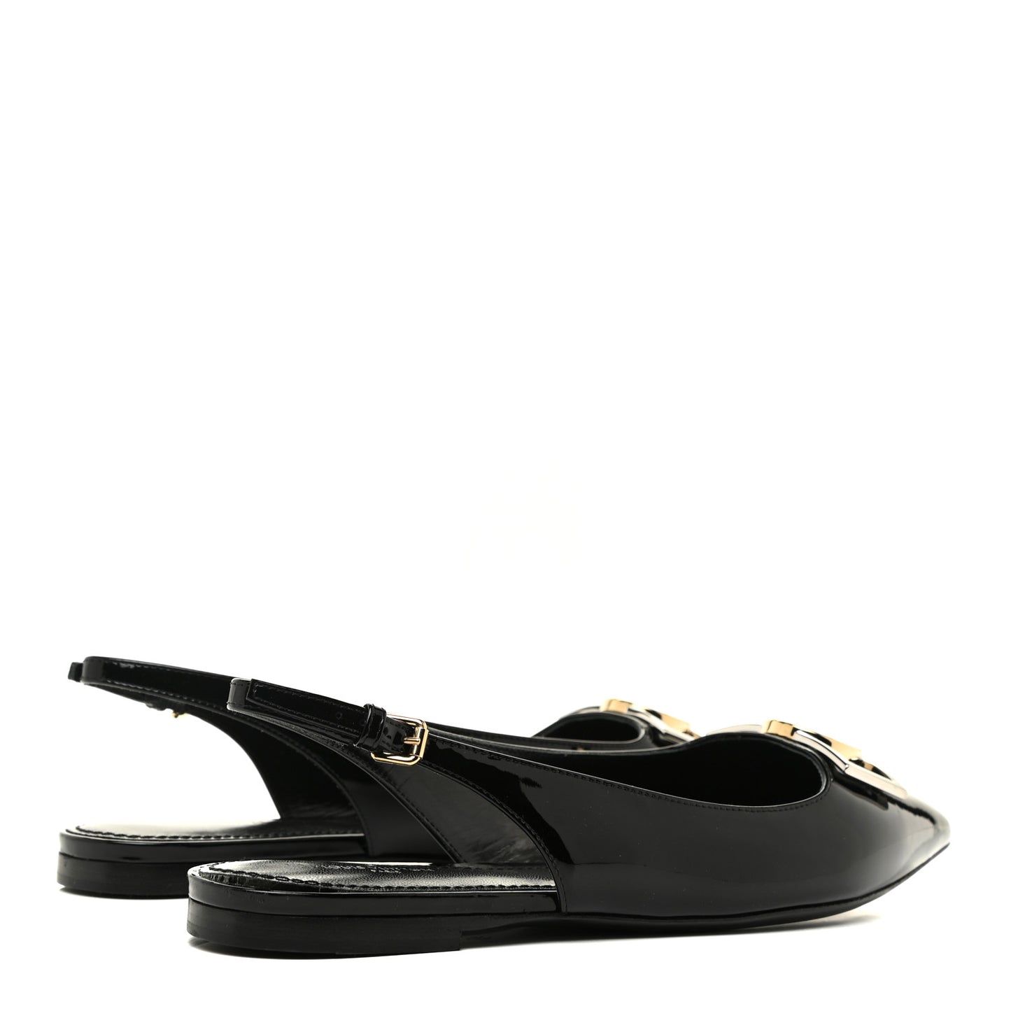 Patent Insider Slingback Ballerina Flats 38 Black
