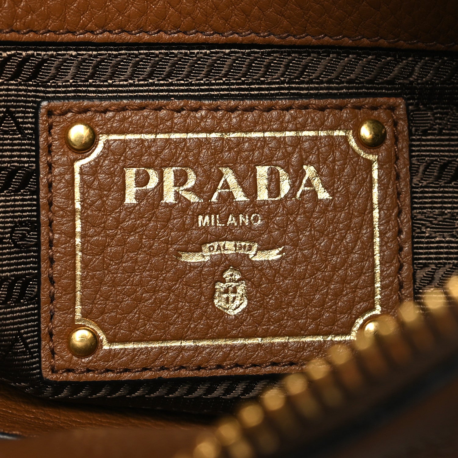 Prada Vitello Phenix Shoulder Bag Cannella 6 of 11