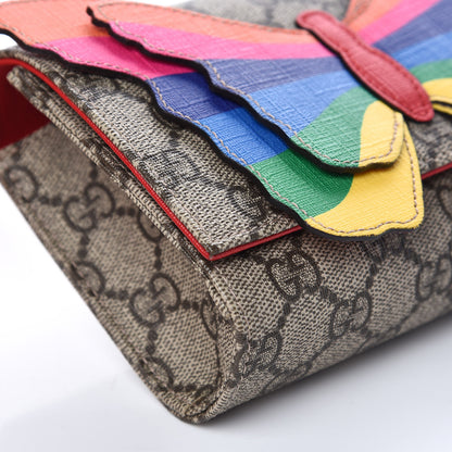 Gucci GG Supreme Monogram Childrens Rainbow Butterfly Belt Bag 8 of 10