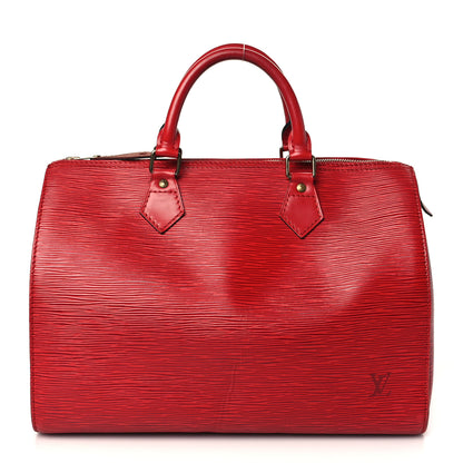 Louis Vuitton Epi Speedy 30 Castillan Red 1 of 10