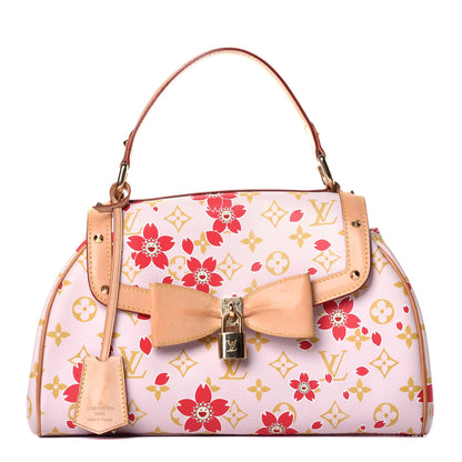 Louis Vuitton Monogram Cherry Blossom Sac Retro Bag Red 1 of 11