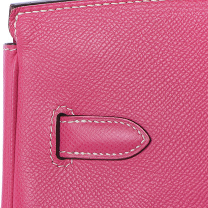 Hermes Epsom Candy Birkin 35 Rose Tyrien Rubis 28 of 33