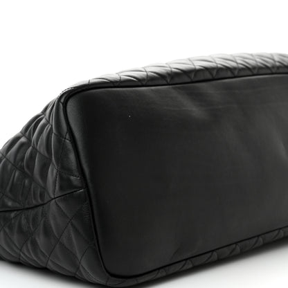 Saint Laurent Calfskin Quilted ES Giant Travel Bag Black 8 of 15