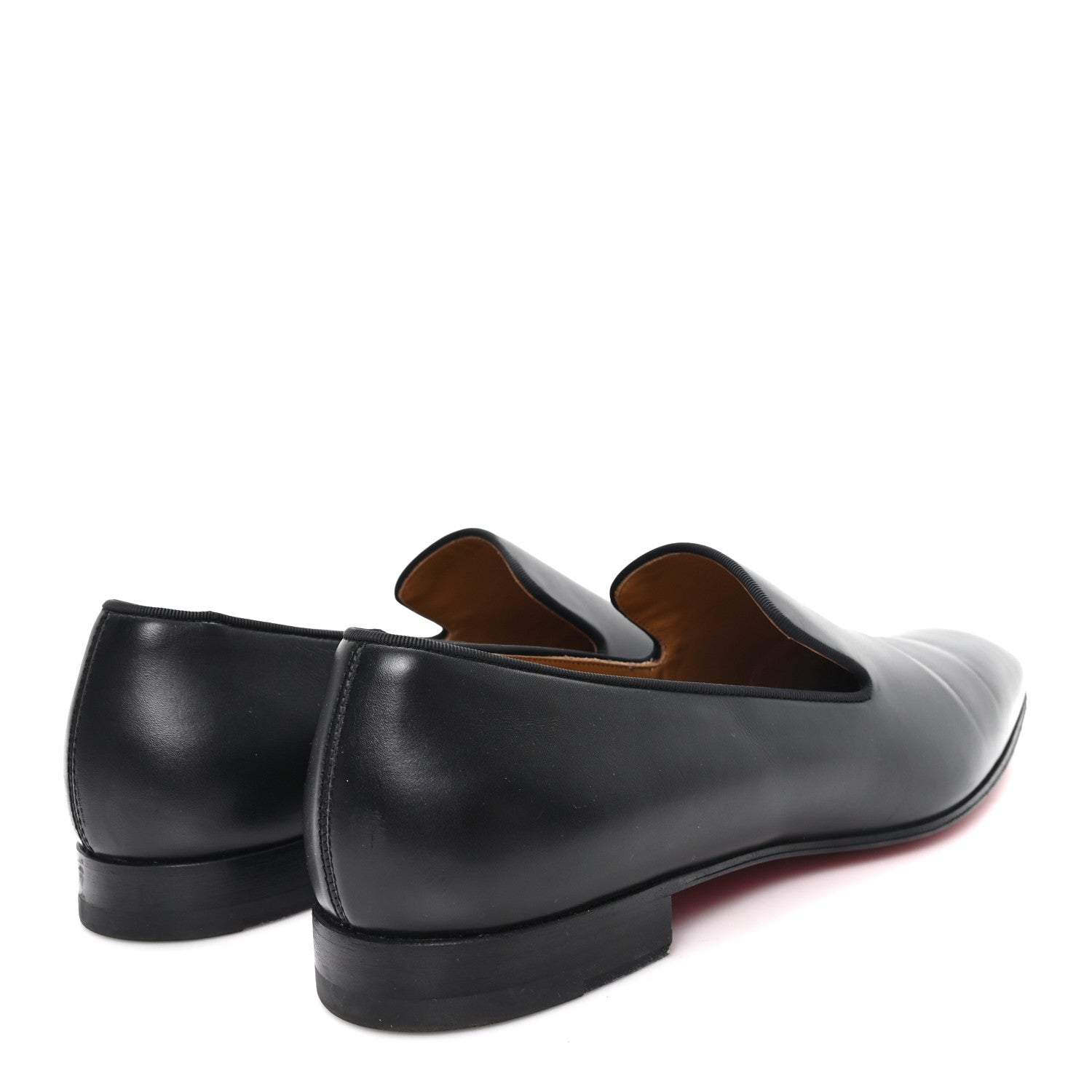Christian Louboutin Mens Calfskin Brosse Dandelion Flat Loafers 43.5 Black 5 of 8