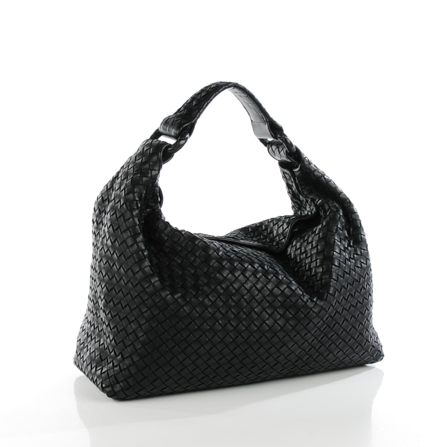 Nappa Intrecciato Sloane Hobo Dark Navy