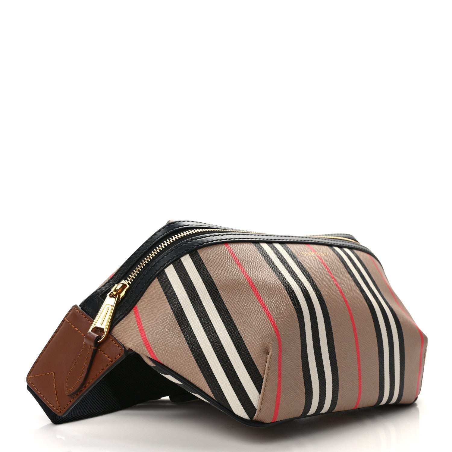 Burberry E-Canvas Icon Stripe Sonny Bum Bag Archive Beige 4 of 11