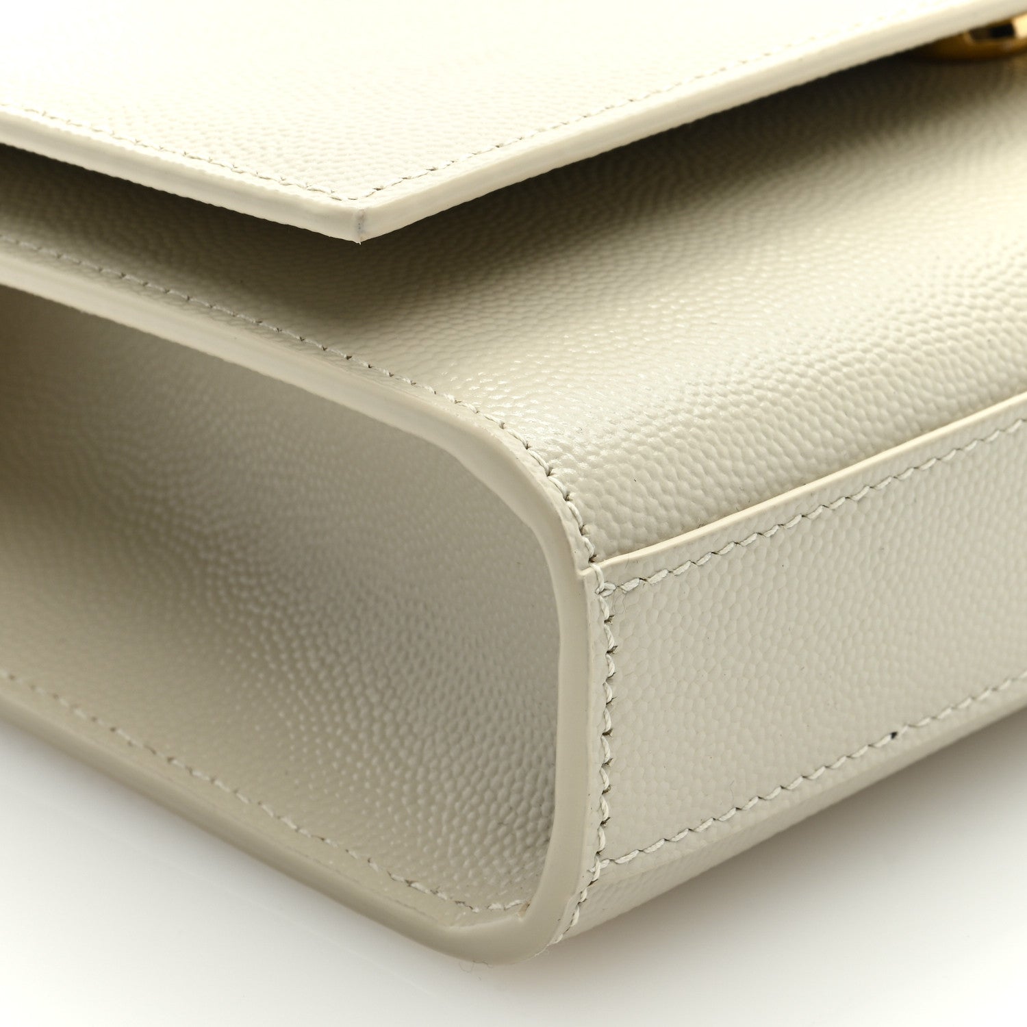 Saint Laurent Grain De Poudre Small Monogram Kate Satchel Crema Soft 7 of 8