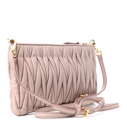 Miu Miu Nappa Matelasse Crossbody Orchidea 3 of 8