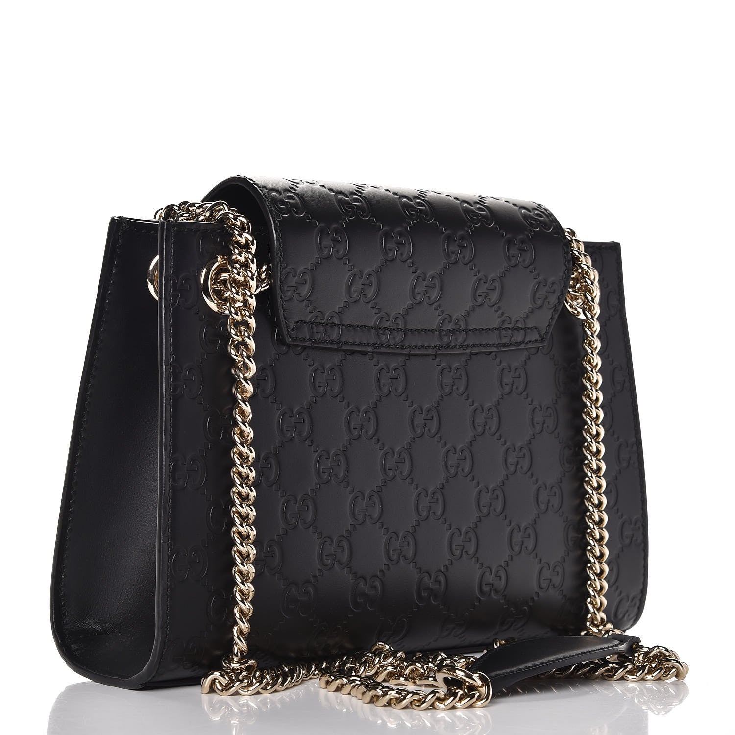 Gucci Guccissima Small Emily Shoulder Bag Black 3 of 8