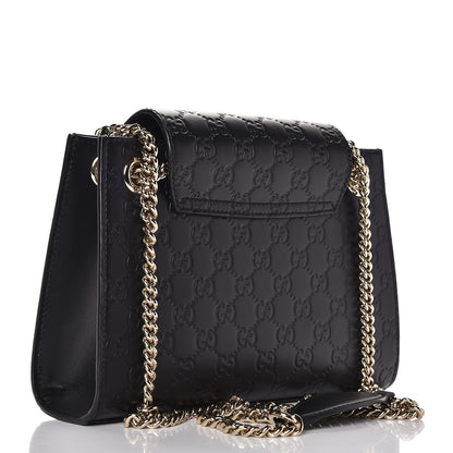 Gucci Guccissima Small Emily Shoulder Bag Black 3 of 8