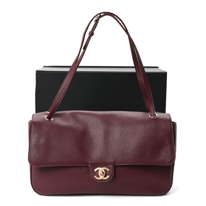 Chanel Grained Calfskin Small Souplissimo Maxi Flap Burgundy 11 of 11