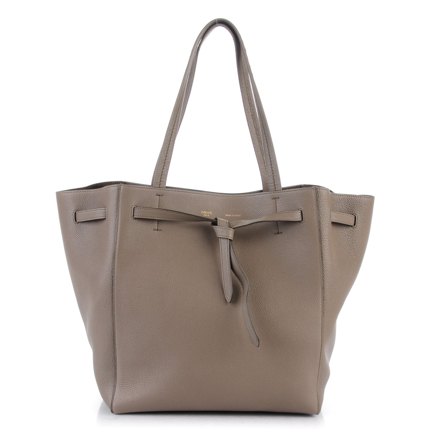 Soft Grained Calfskin Small Belt Cabas Phantom Taupe