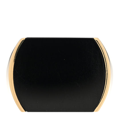 Parker & West by FASHIONPHILE 18K Yellow Gold Black Jade Signet Ring 58 8.25 1 of 10