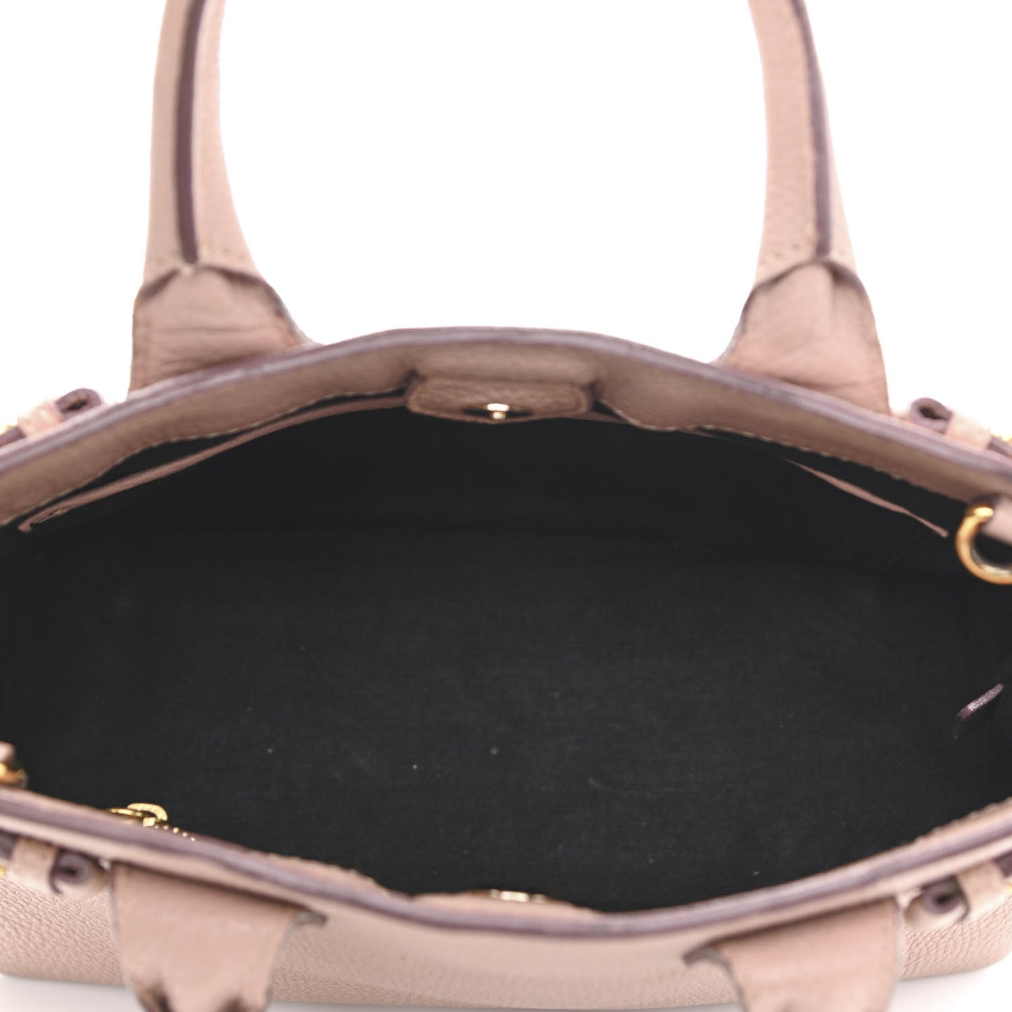 Grainy Calfskin House Check Small Banner Tote Nude Blush