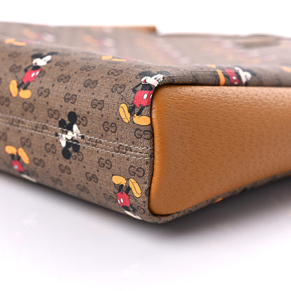 Gucci X DISNEY Mini Vintage GG Supreme Monogram Mickey Mouse Top Handle Tote Beige Vintage Sun Oil 10 of 11