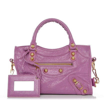 Balenciaga Agneau Giant 12 Gold Hardware Mini City Rose Berlingot 1 of 7