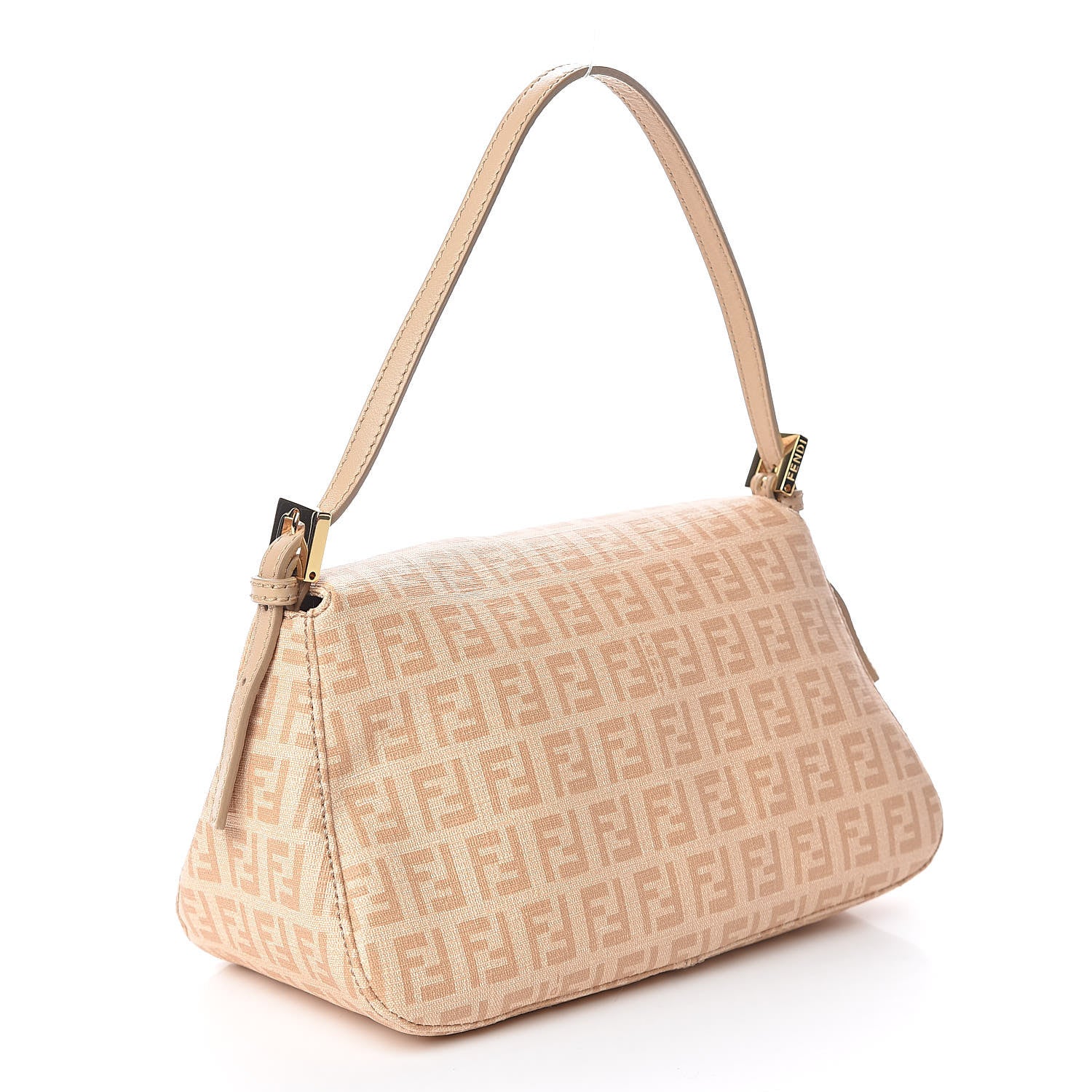 Fendi Zucchino Spalmati Vitello Mini Mama Baguette Vacchetta Camelia 3 of 11
