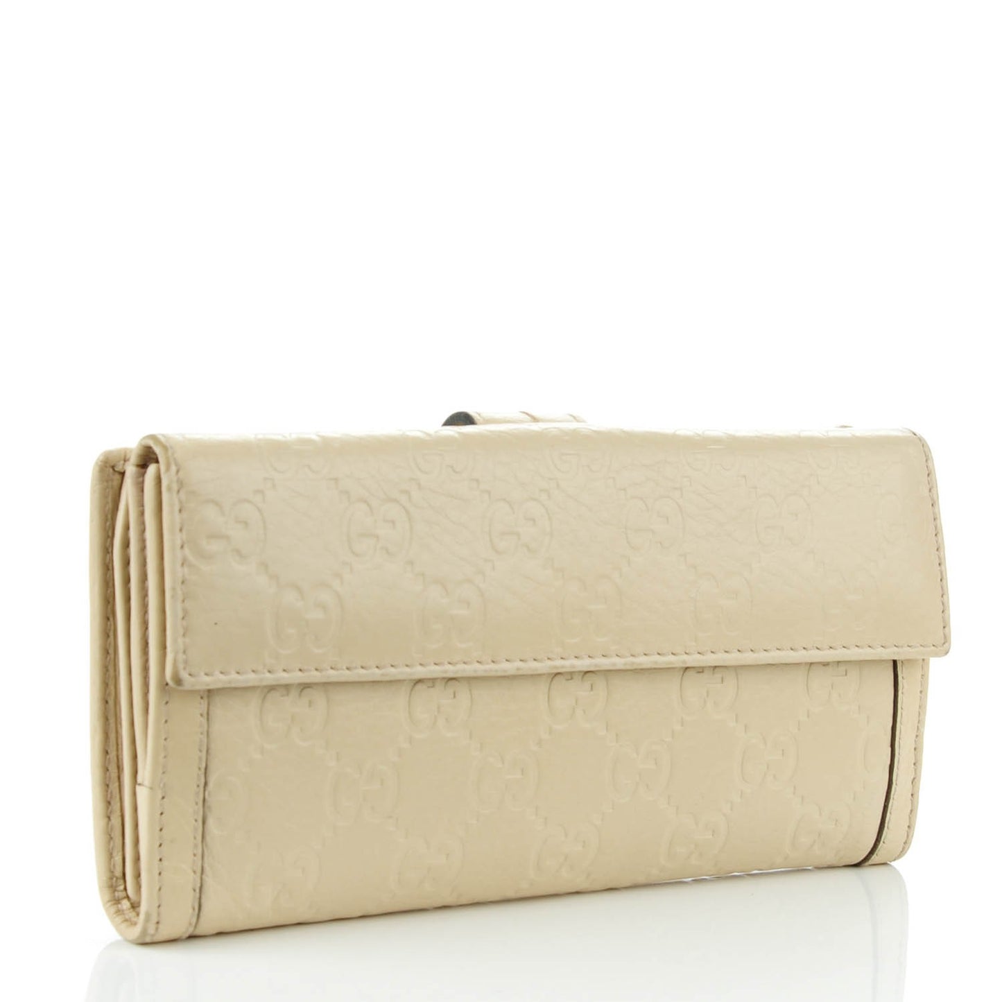 Guccissima Signoria Continental Wallet Off White