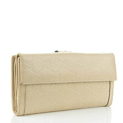 Gucci Guccissima Signoria Continental Wallet Off White 3 of 7
