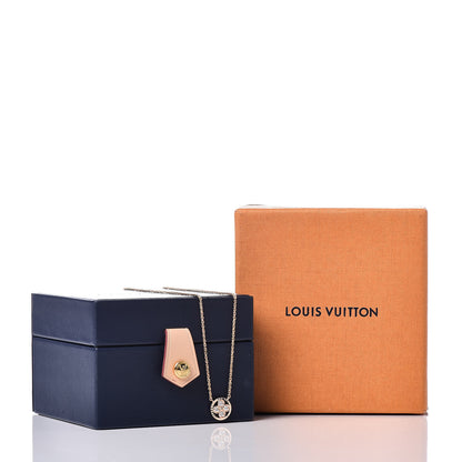 Louis Vuitton 18K Pink Gold Diamond Blossom BB Pendant Necklace 6 of 6