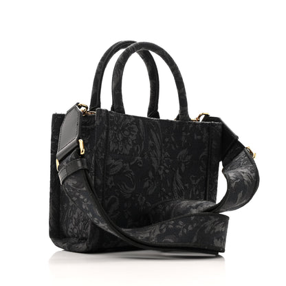 Versace Jacquard Barocco Extra Small Athena Tote Black 3 of 13