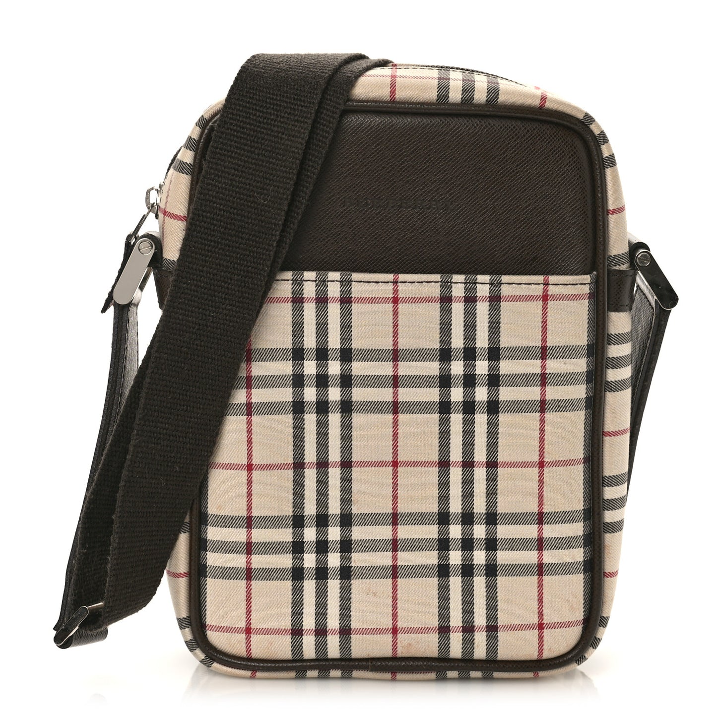 Vintage Check Small Messenger Dark Brown