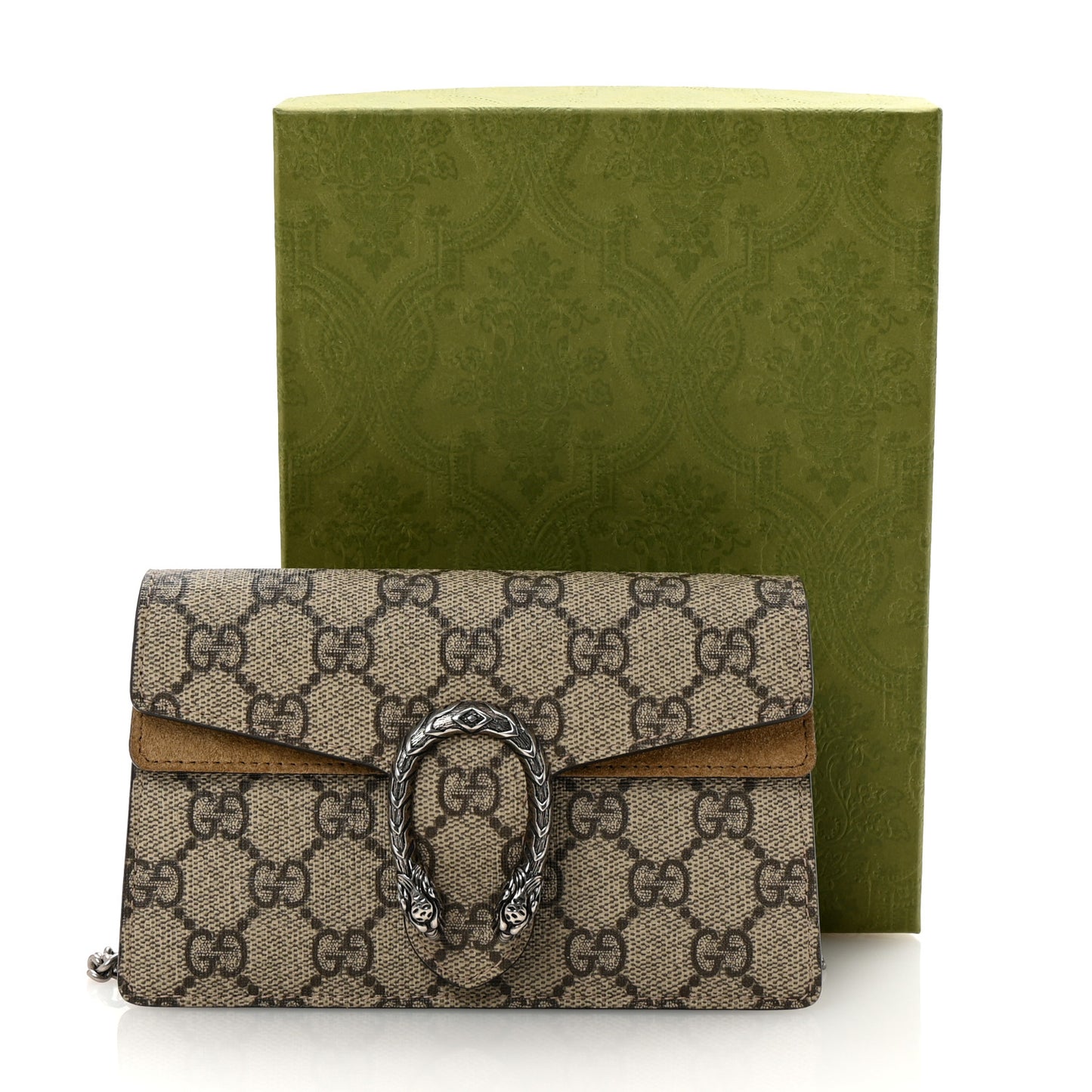 GG Supreme Monogram Super Mini Dionysus Shoulder Bag Taupe