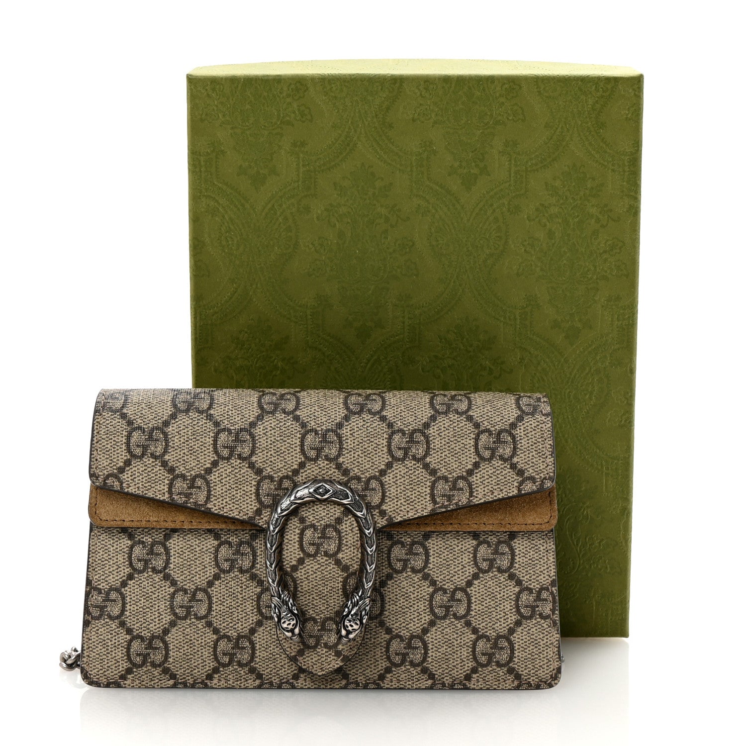 Gucci GG Supreme Monogram Super Mini Dionysus Shoulder Bag Taupe 10 of 10