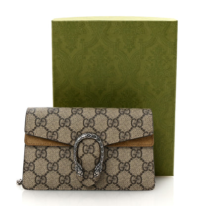 Gucci GG Supreme Monogram Super Mini Dionysus Shoulder Bag Taupe 10 of 10