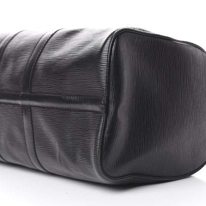 Louis Vuitton Epi Keepall 45 Black 6 of 16