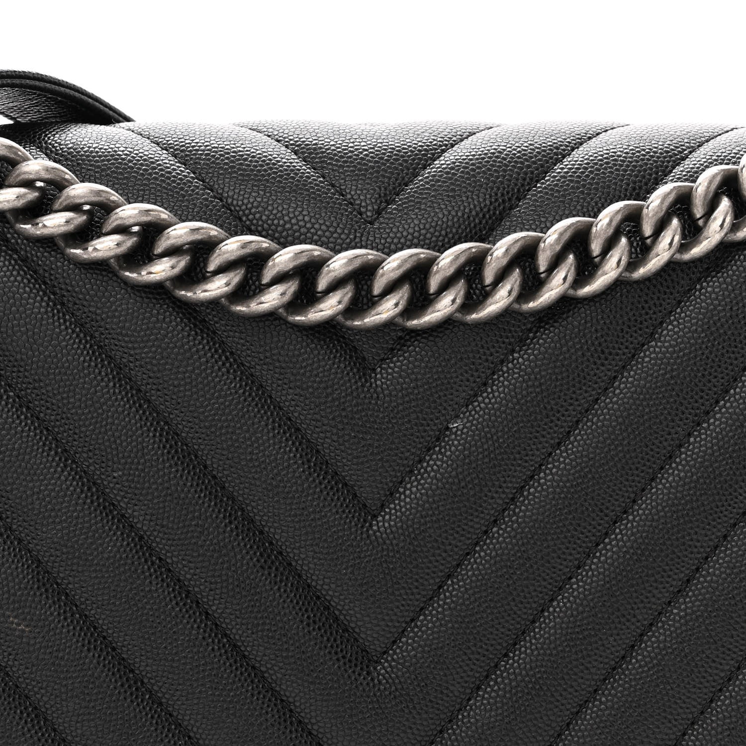 Chanel Caviar Chevron Quilted New Medium Boy Flap Black 8 of 14
