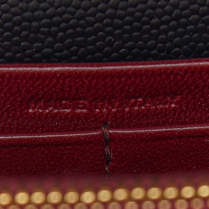 Saint Laurent Grain De Poudre Monogram Cassandra Chain Wallet Black Rouge Legion 7 of 9