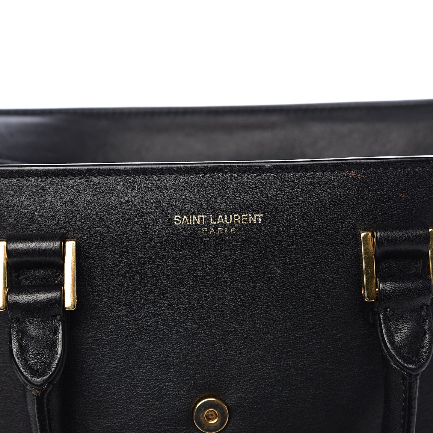 Calfskin Monogram Baby Cabas Black